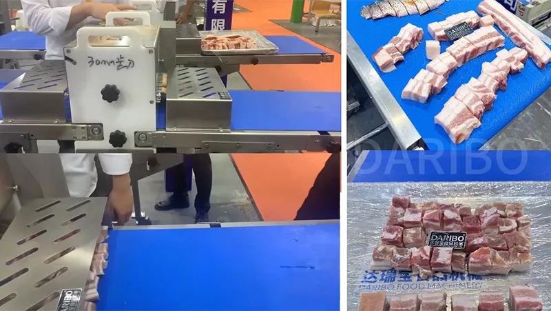 Машина для нарезки замороженного мяса кубиками, DRB-FT330